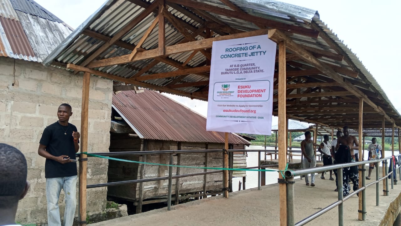 B.B QUARTERS ROOFING OF CONCRETE JETTY